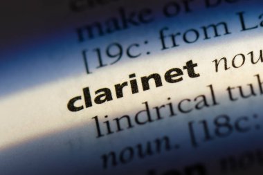 Klarnet Word'de bir sözlük. Klarnet kavramı