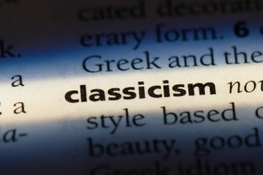 Klasisizm Word'de bir sözlük. Klasisizm kavramı