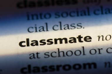 sınıf arkadaşı bir sözlük tek kelimeyle. sınıf arkadaşı kavramı