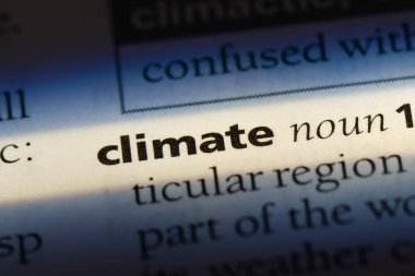 İklim Word'de bir sözlük. iklim kavramı
