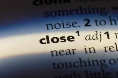 Sözlükteki Word'ü kapatın. kavram kapatın