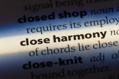 Sözlükteki uyum Word'ü kapatın. yakın uyum kavramı