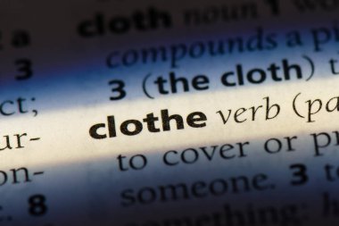 bir sözlüğü'ndeki sözcüğü giydirin. kavram giydirin