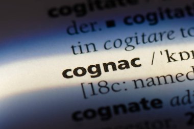 konyak Word'de bir sözlük. Konyak kavramı