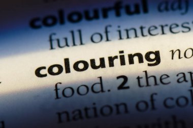 boyama Word'de bir sözlük. boyama kavramı