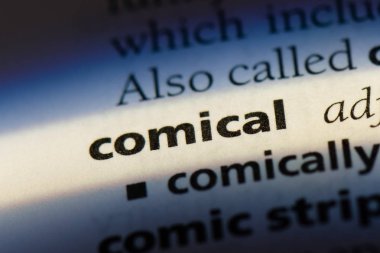 komik kelime sözlüğe. komik kavramı