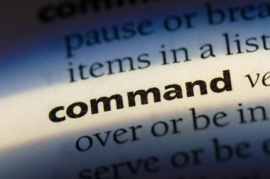 komutu Word'de bir sözlük. komut kavramı