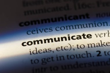 bir sözlüğü'ndeki sözcüğü iletişim. kavram iletişim