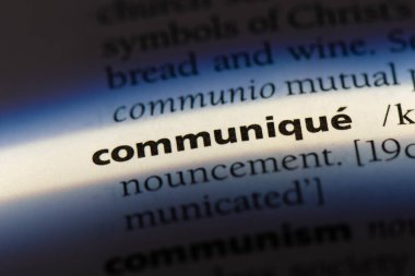 communiuque sözcük sözlüğe. communiuque kavramı