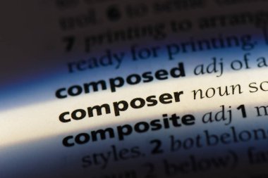 besteci Word'de bir sözlük. besteci kavramı