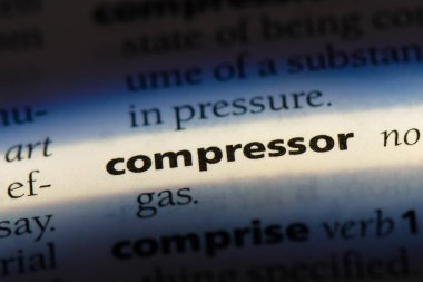Kompresör Word'de bir sözlük. Kompresör kavramı