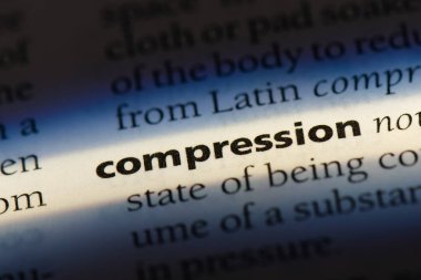 bir sözlük sıkıştırma Word'de. sıkıştırma kavramı