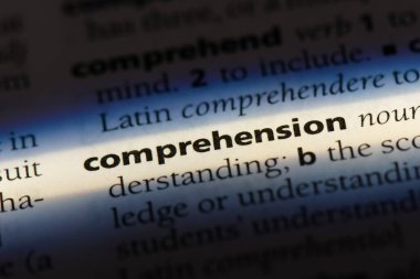 anlama Word'de bir sözlük. anlama kavramı