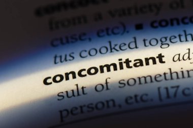 eşlik eden tek kelimeyle bir sözlük. eşlik eden konsept