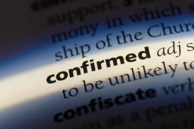 bir sözlüğü'ndeki sözcüğü doğruladı. teyit edilen kavram