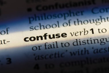 bir sözlüğü'ndeki sözcüğü karıştırmayın. kavram karıştırmayın