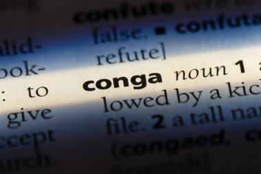 Konga Word'de bir sözlük. Konga kavramı