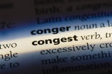 bir sözlüğü'ndeki sözcüğü tıkanmak. kavram tıkanmak