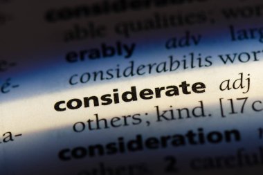 düşünceli tek kelimeyle bir sözlük. düşünceli kavramı