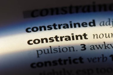 kısıtlama Word'de bir sözlük. kısıtlama kavramı