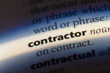 Yüklenici Word'de bir sözlük. Yüklenici kavramı