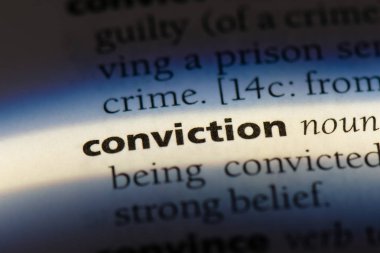 mahkumiyet Word'de bir sözlük. mahkumiyet kavramı