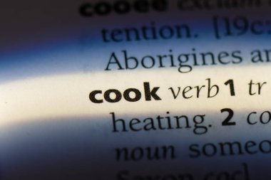 bir sözlüğü'ndeki sözcüğü pişirin. aşçı kavramı