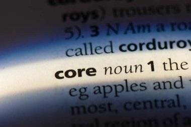 çekirdek Word'de bir sözlük. çekirdek kavramı