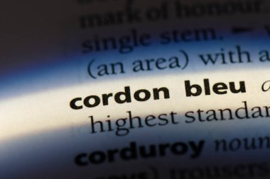 cordon bleu Word'de bir sözlük. cordon bleu kavramı