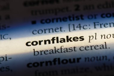 Mısır gevreği Word'de bir sözlük. Mısır gevreği kavramı