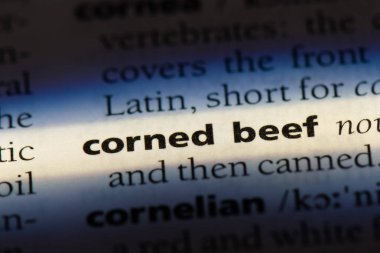 sığır konservesi Word'de bir sözlük. sığır konservesi kavramı