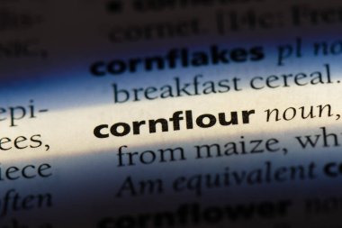 Mısır unu Word'de bir sözlük. Mısır unu kavramı