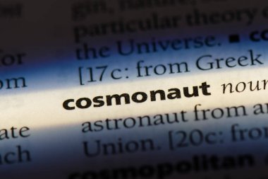 kozmonot Word'de bir sözlük. kozmonot kavramı