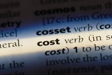 bir sözlüğü'ndeki sözcüğü mal. maliyet kavramı