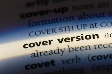 bir sözlük sürüm Word'de kapak. kapak sürüm konsepti