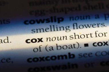 Cox Word'de bir sözlük. Cox kavramı