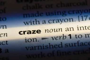 bir sözlüğü'ndeki sözcüğü çılgınlığı. çılgınlığı kavramı