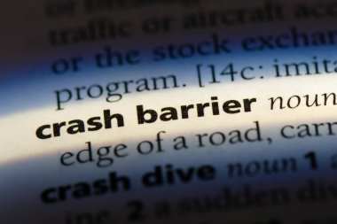Crash bariyer Word'de bir sözlük. Crash bariyer kavramı