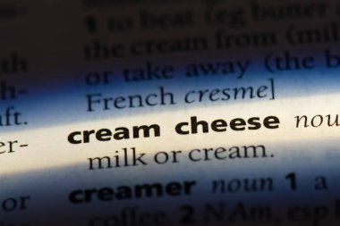 krem peynir Word'de bir sözlük. krem peynir kavramı