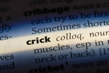 Crick Word'de bir sözlük. Crick kavramı