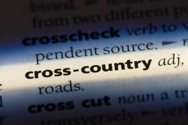 çapraz ülke Word'de bir sözlük. çapraz ülke kavramı