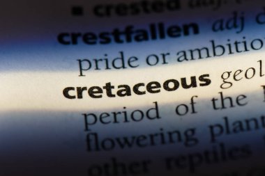 Kretase tek kelimeyle bir sözlük. Kretase kavramı