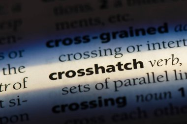 çapraz çizgili sözcüğü sözlüğe. çapraz tarama kavramı