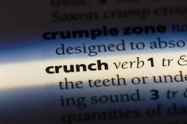 Crunch Word'de bir sözlük. krizi kavramı