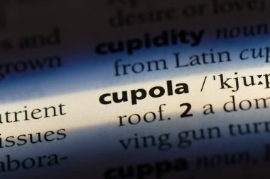 Kubbe Word'de bir sözlük. Kubbe kavramı