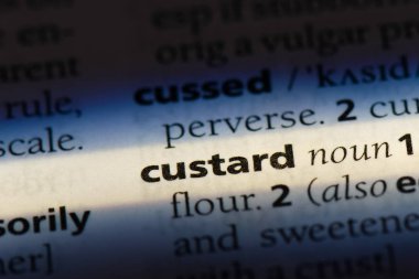 muhallebi Word'de bir sözlük. muhallebi kavramı