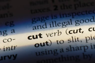sözcük sözlükte kesmek. kavramı kesmek