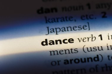 sözcük sözlükte dans. dans kavramı