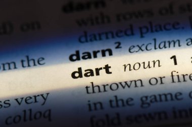Dart Word'de bir sözlük. Dart kavramı