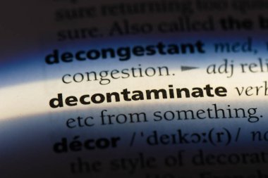 bir sözlüğü'ndeki sözcüğü dezenfekte etmek. kavram dezenfekte etmek